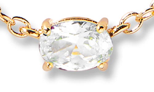 Brook & York Brook And York Brenna Birthstone Station Necklace In Gold April