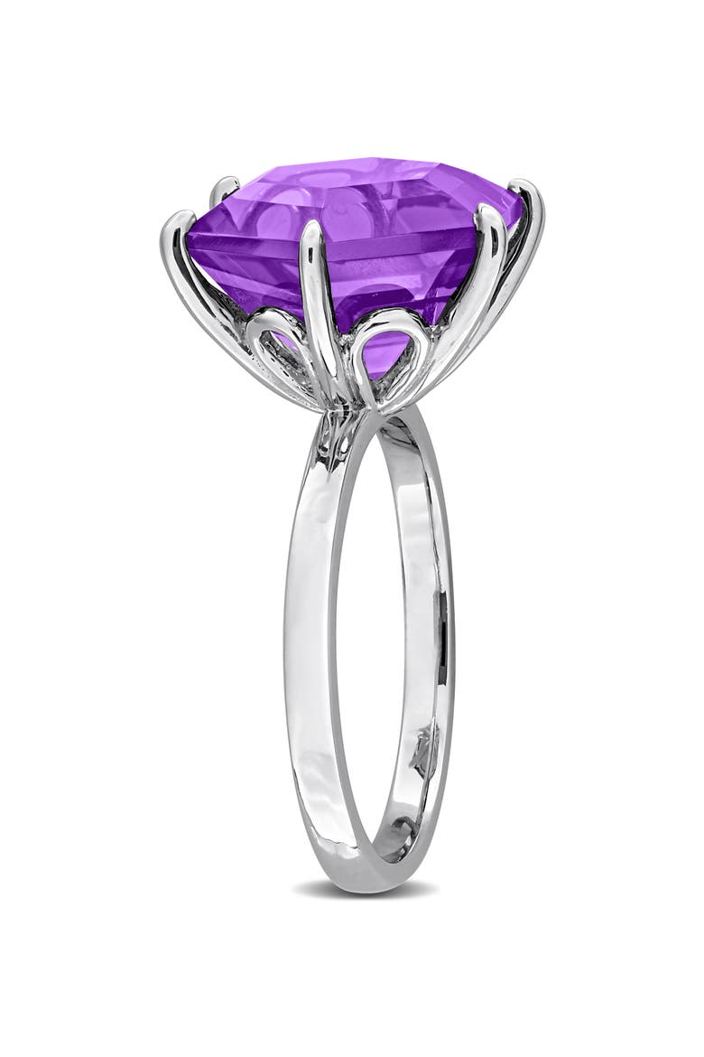 Amethyst Hexagon Solitaire Ring, Alternate, color, PURPLE