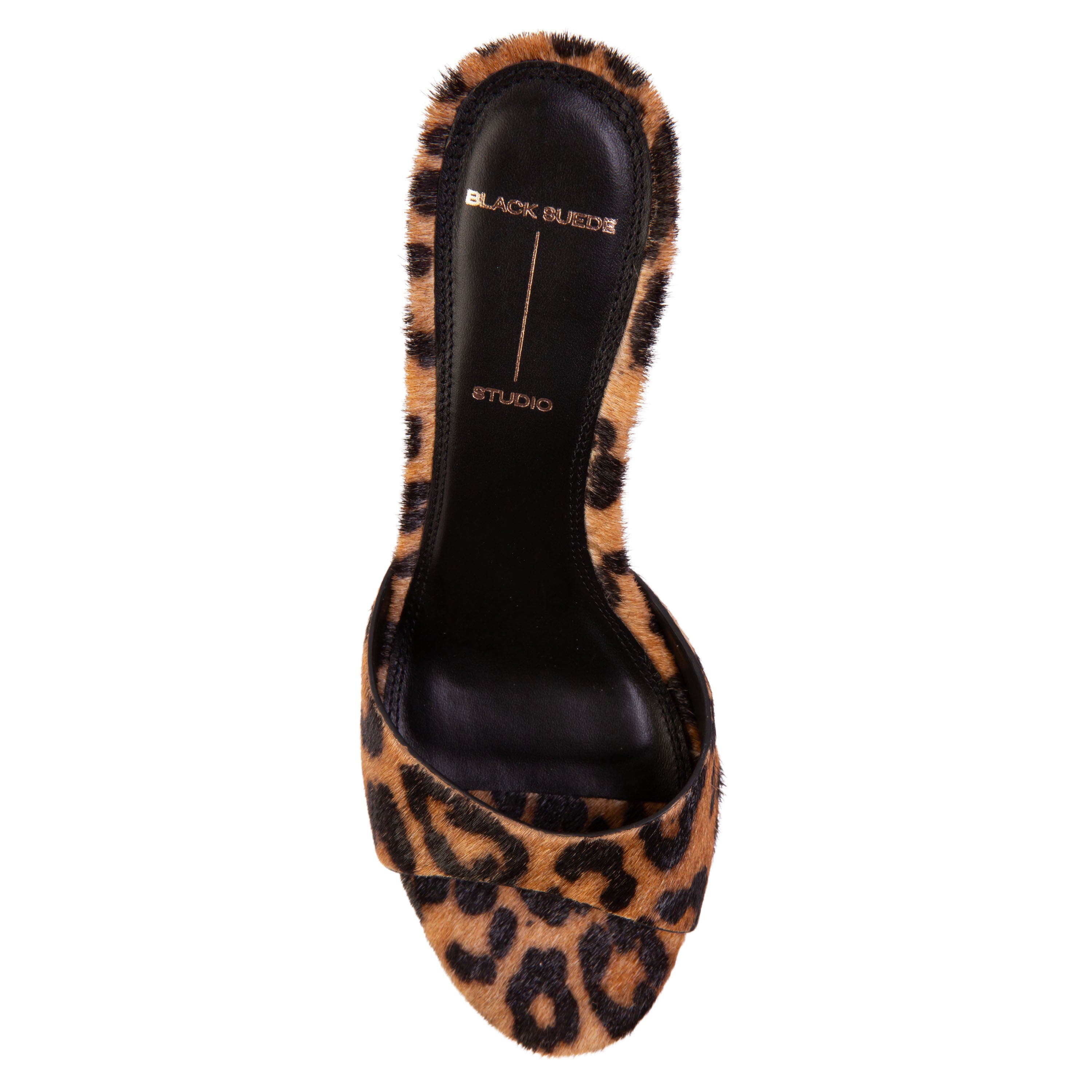 BLACK SUEDE STUDIO Freddie 65 Mule, Alternate, color, Leopard Ponyhair