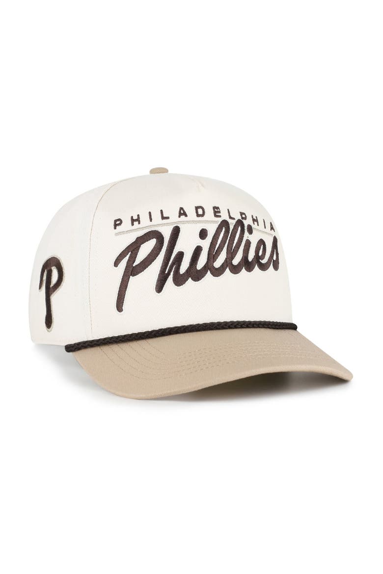 Men's '47  Natural/Tan Philadelphia Phillies Neutral Terrain Hitch Rope Adjustable Hat, Main, color, Natural