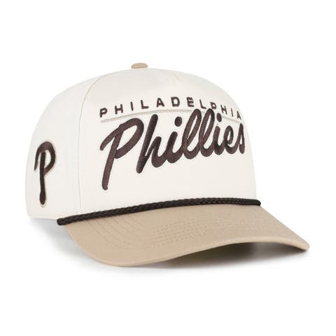 Men's '47  Natural/Tan Philadelphia Phillies Neutral Terrain Hitch Rope Adjustable Hat