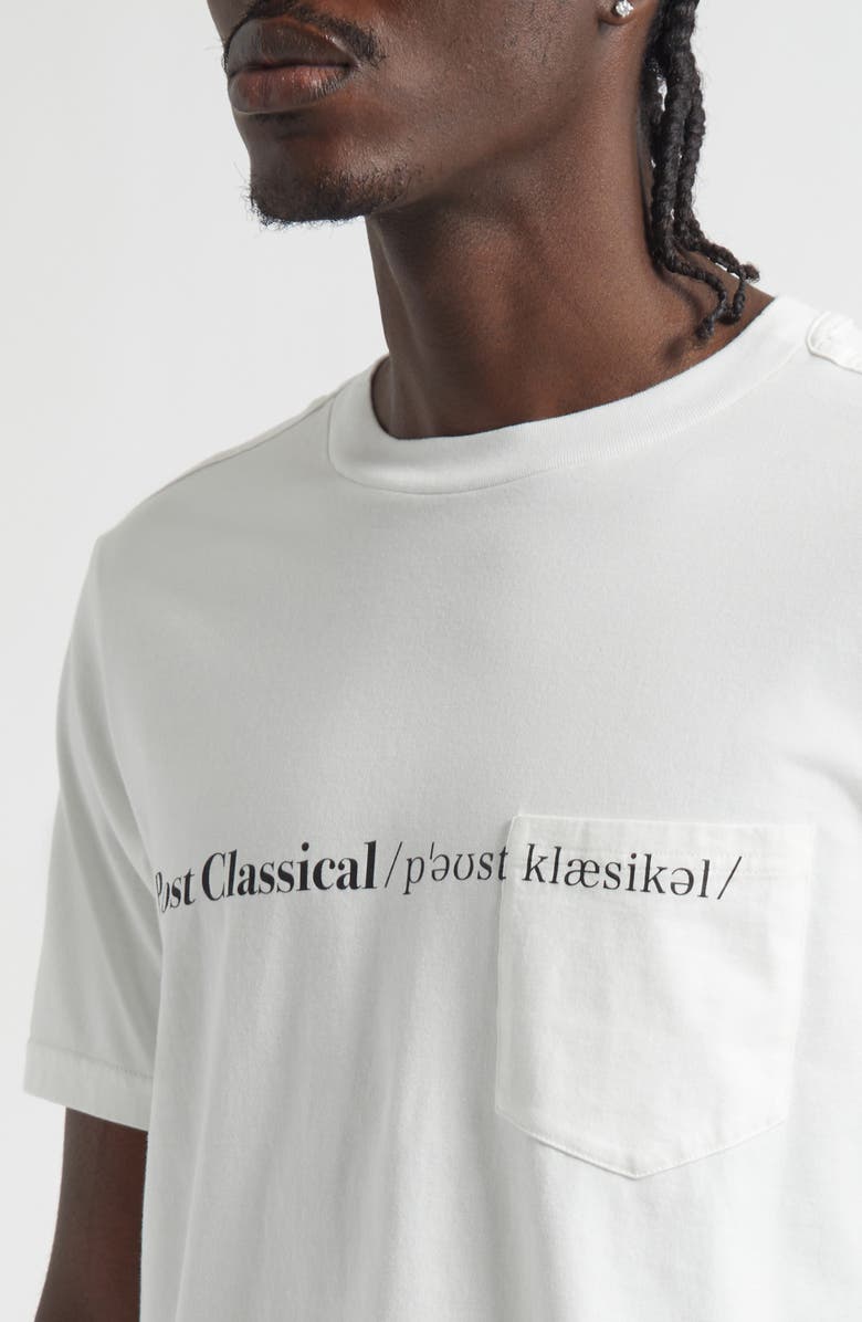 TAKAHIROMIYASHITA TheSoloist. Post Classical Graphic T-Shirt, Alternate, color, White