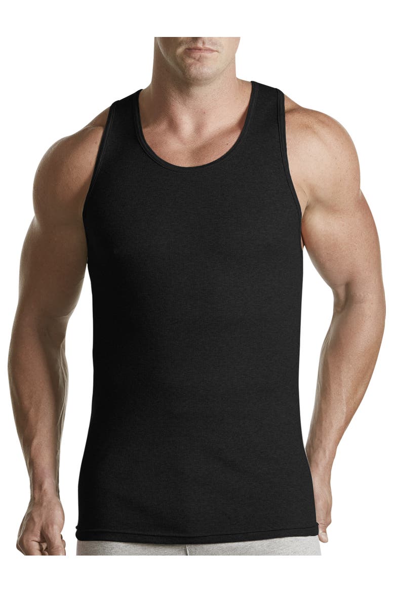 3-Pack Athletic T-Shirts, Main, color, BLACK