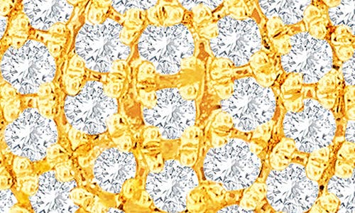 Suzy Levian Diamonds Pavé Diamond Teardrop Stud Earrings In Yellow