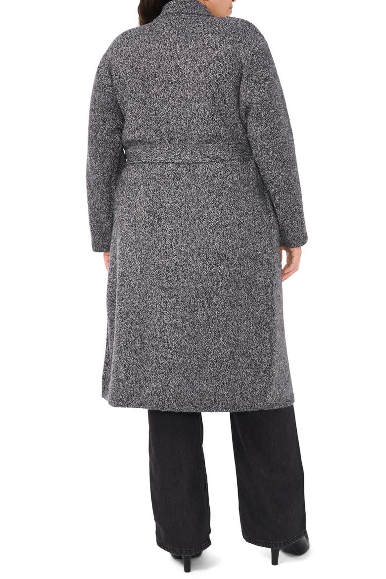 Tie Waist Long Cardigan, Alternate, color, MEDUIM HEATHERED GREY MARLED