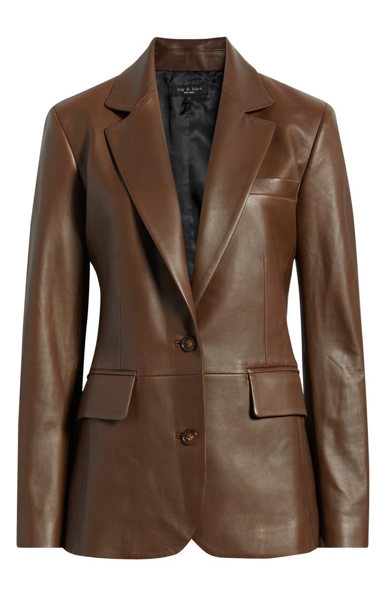 rag & bone Archer Leather Jacket, Alternate, color, 