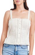 Paneros Clothing Louie Cotton Lace Inset Tank