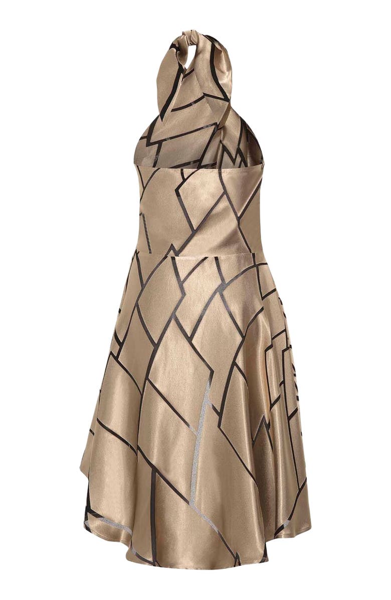 THEO The Label Theia Retro Burnout Hi-Low Halter Top, Alternate, color, Sand