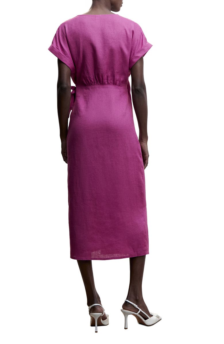 MANGO Wrap Bodice Linen Dress | Nordstromrack MANGO Wrap Bodice Linen Dress | Nordstromrack