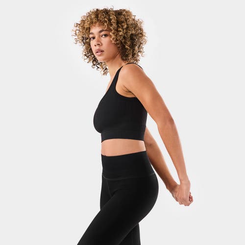 Tavi Seamless Vibe Rib Bra In Blue