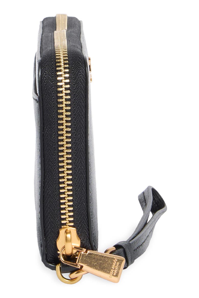 Morgan Saffiano Leather Travel Pouch, Alternate, color, BLACK
