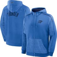 FANATICS Men's Fanatics Blue Oklahoma City Thunder Back Door Cut Play Defender Full-Zip Hoodie