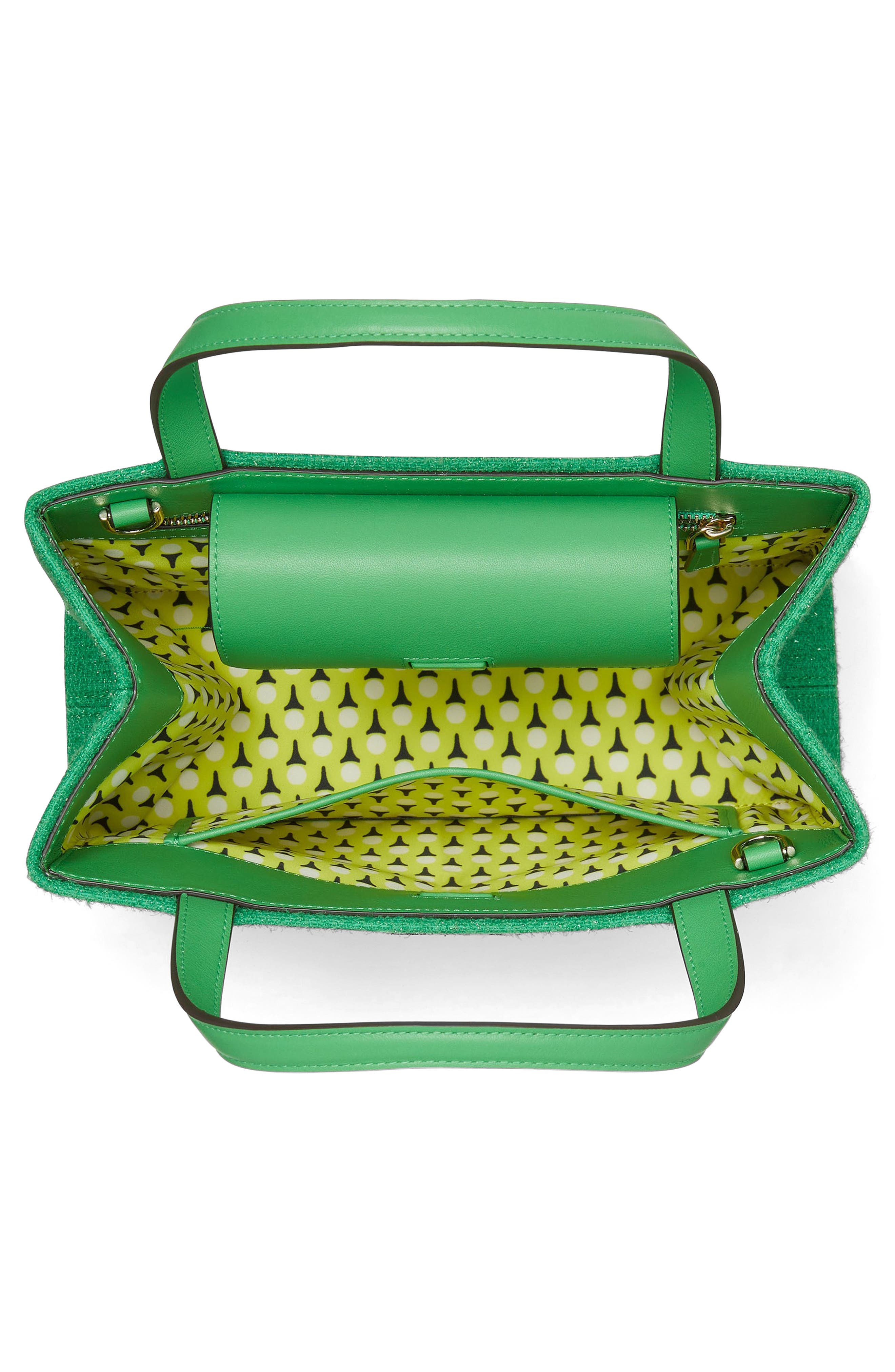 Kate Spade New York small sam icon astroturf top handle bag, Alternate, color, 