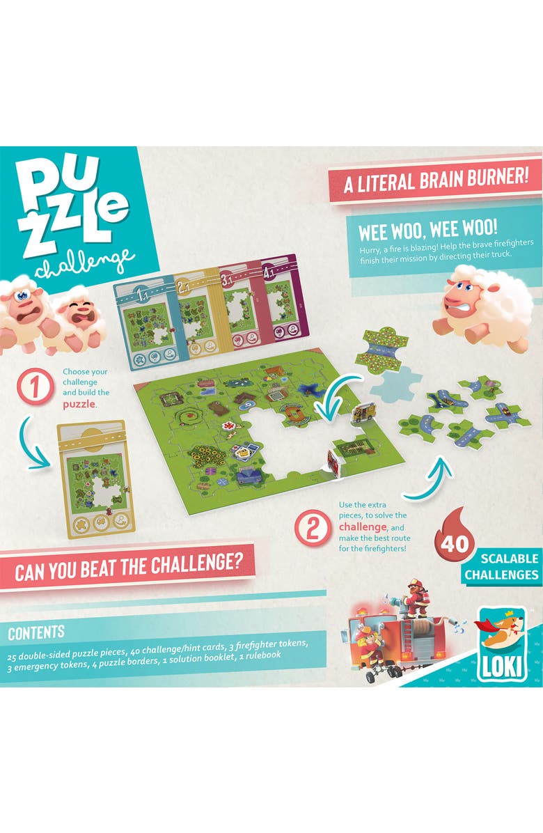LOKI Puzzle Challenge Firefighters To The Rescue! Children's Game, 1 Player, Alternate, color, 