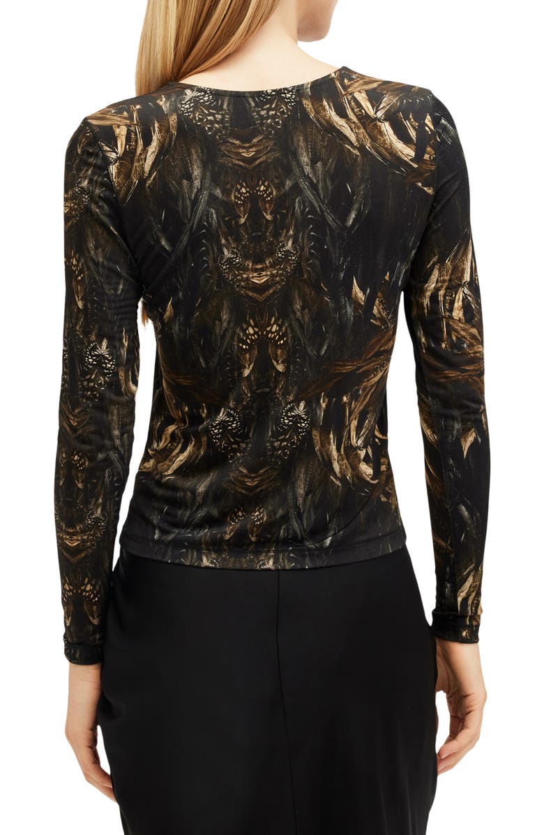 AllSaints Katlyn Abstract Print Knit Top, Alternate, color,