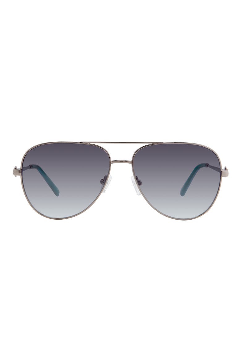 62mm Pilot Sunglasses, Main, color, DARK RUTHENIUM/ GREY AZURE