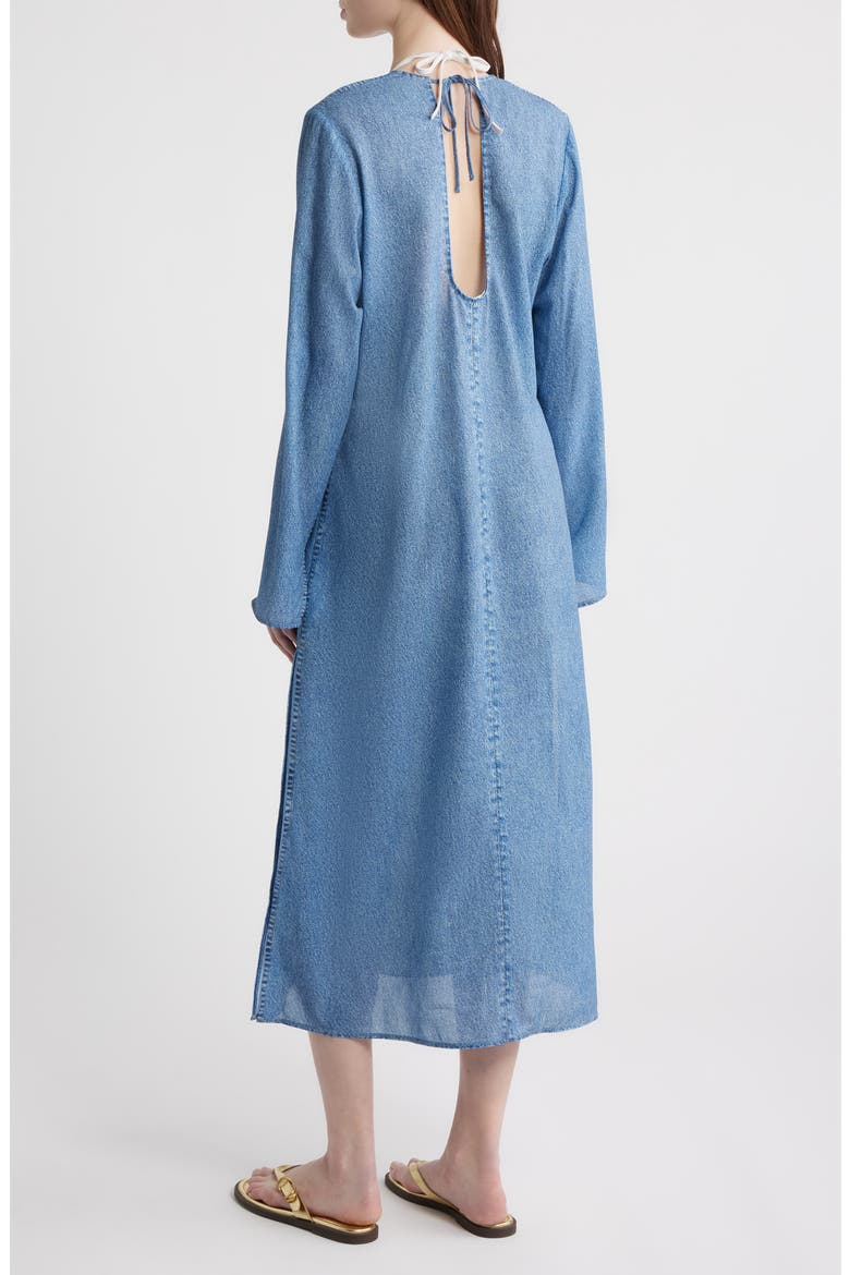 rb Miramar Crinkle Long Sleeve Cover-Up Dress, Alternate, color, MINET