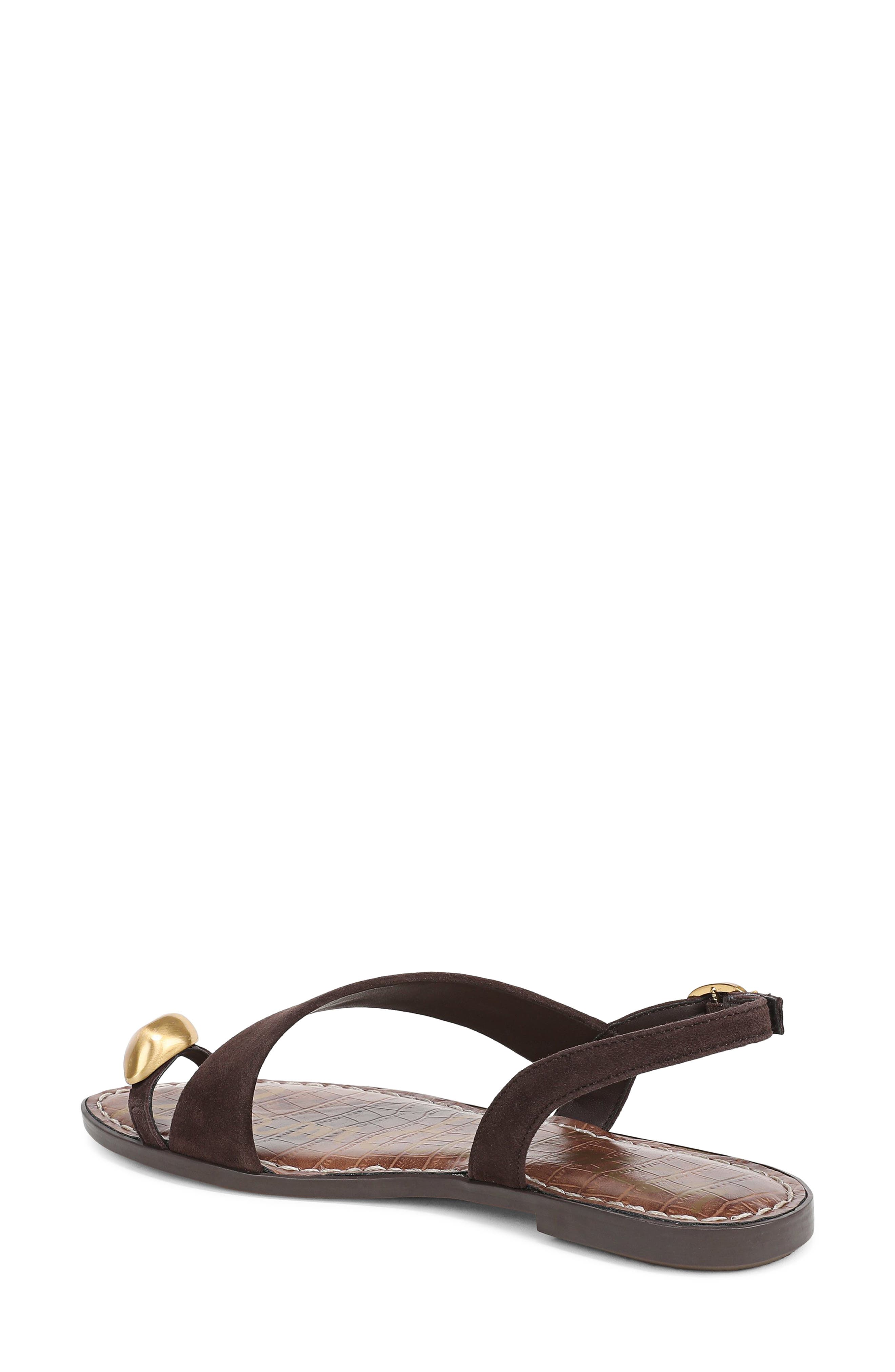 Gace Toe Loop Slingback Sandal, Alternate, color, CAFÉ NOIR