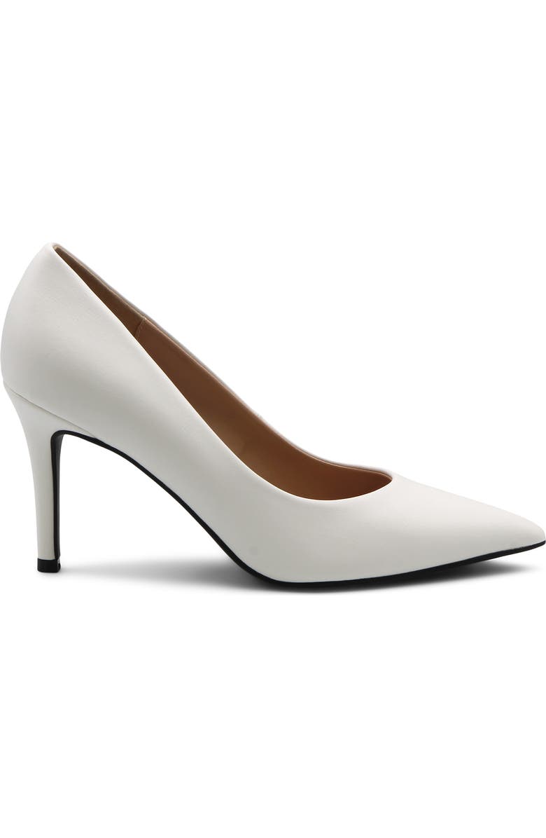 Charles David Geno Pointed Toe Pump, Alternate, color, White