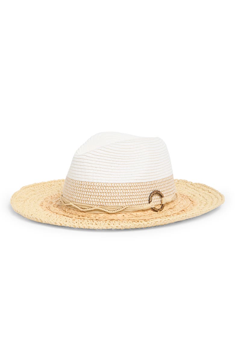 Scala Two-Tone Fedora Hat, Main, color,
