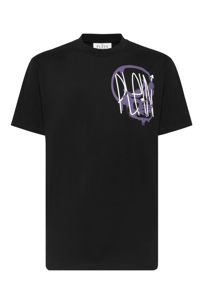 T-Shirt Round Neck Men, Alternate, color, black