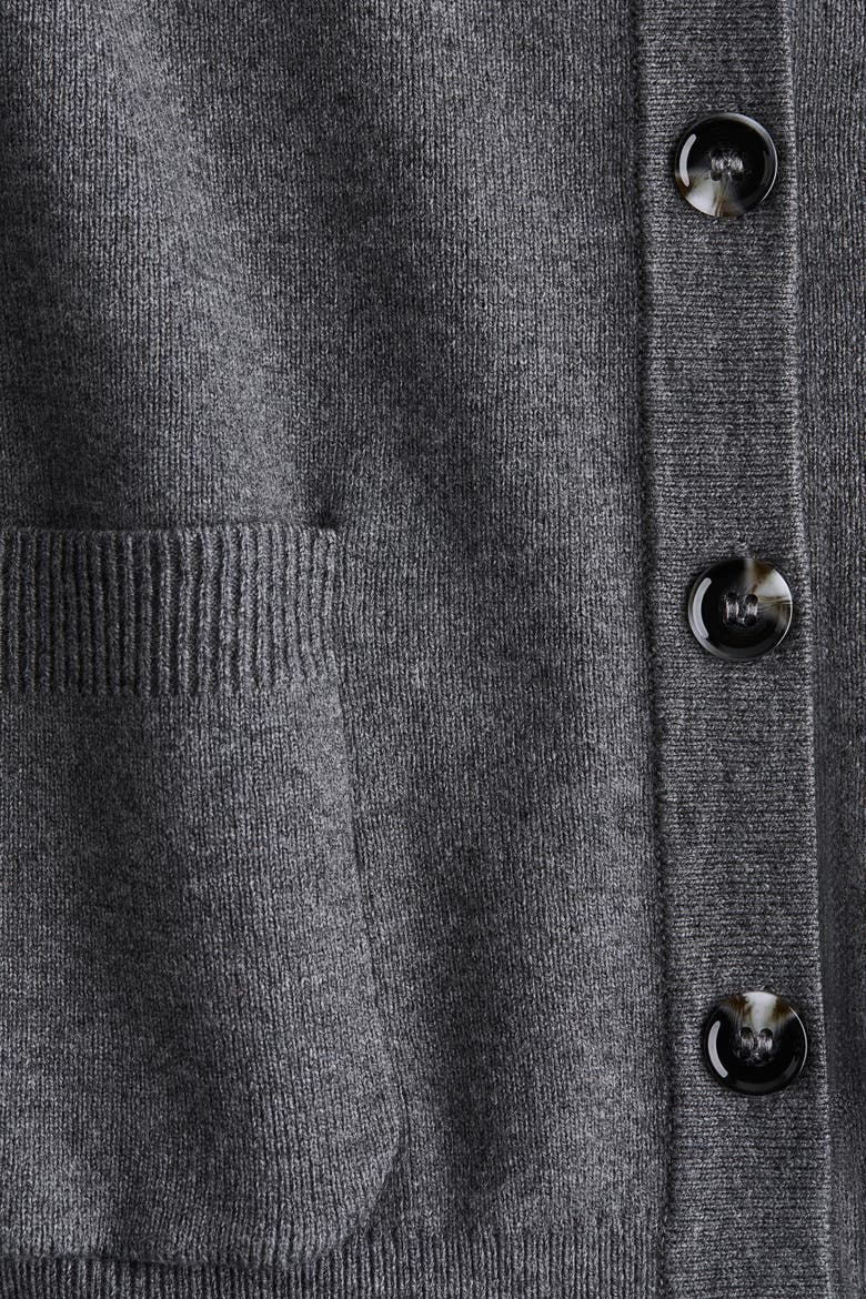 Fine-knit Waistcoat, Alternate, color, Dark gray melange