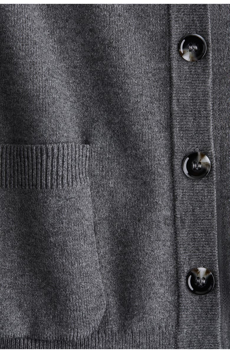 H&M Fine-knit Waistcoat, Alternate, color, Dark Gray Melange