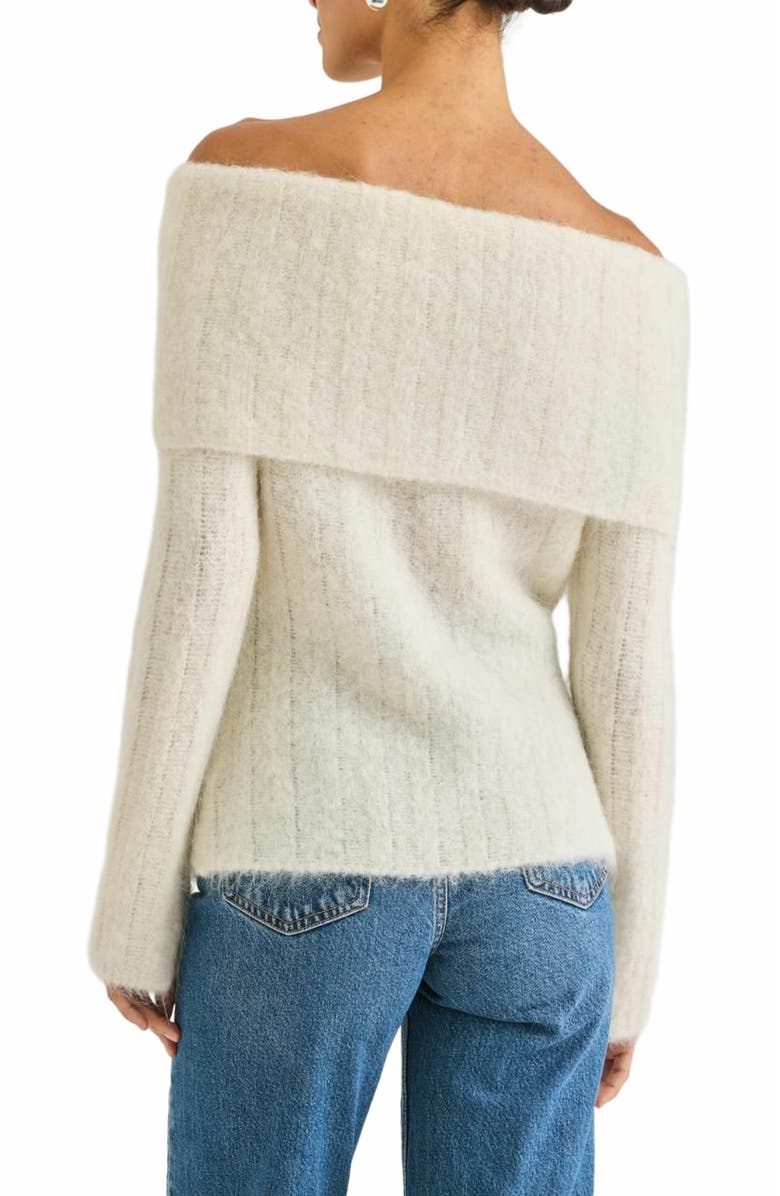 Rebecca Taylor Miro Sweater, Alternate, color, Eggshell