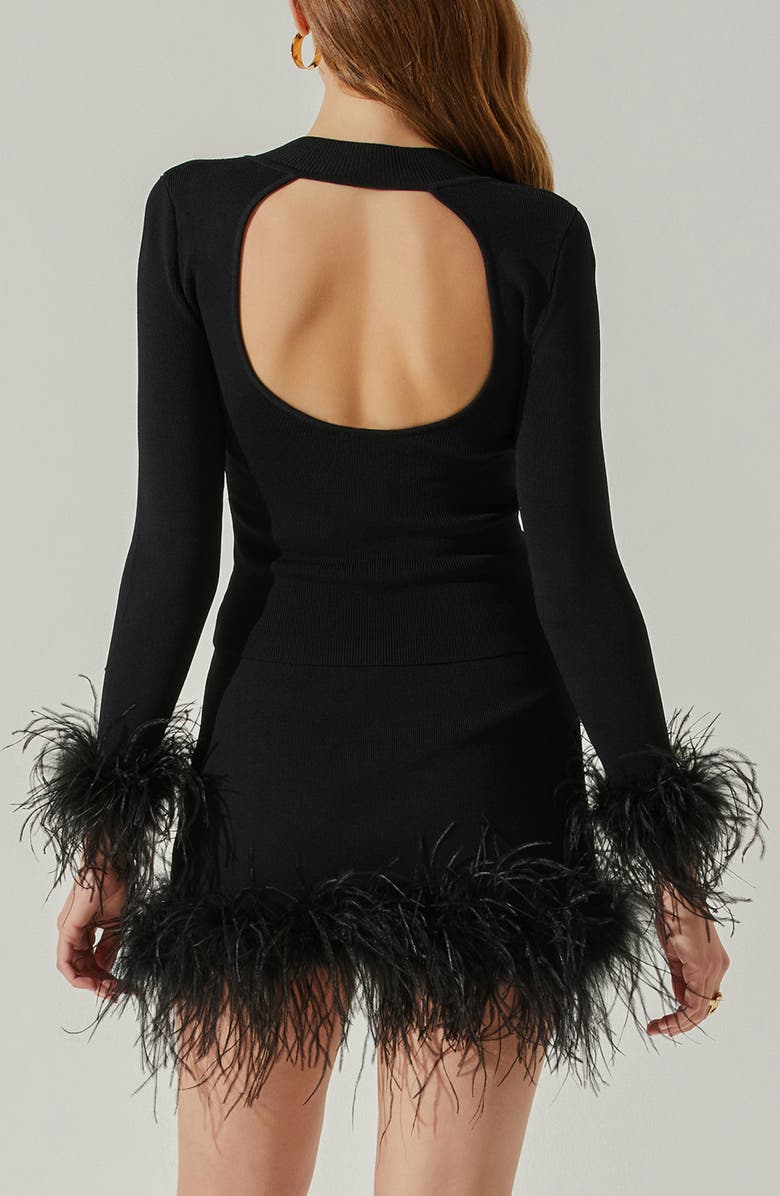 ASTR the Label Keily Back Cutout Sweater, Alternate, color,