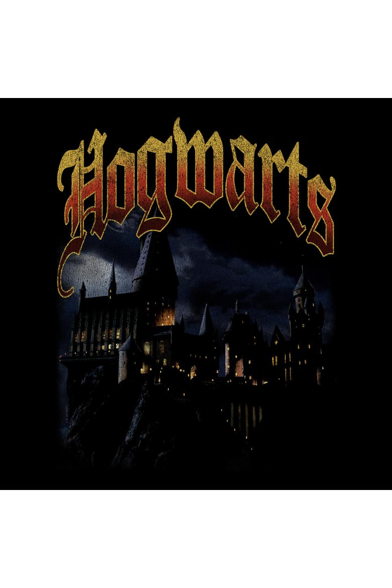 Men's Harry Potter Hogwarts In The Moonlight  Graphic T-Shirt, Alternate, color, Black