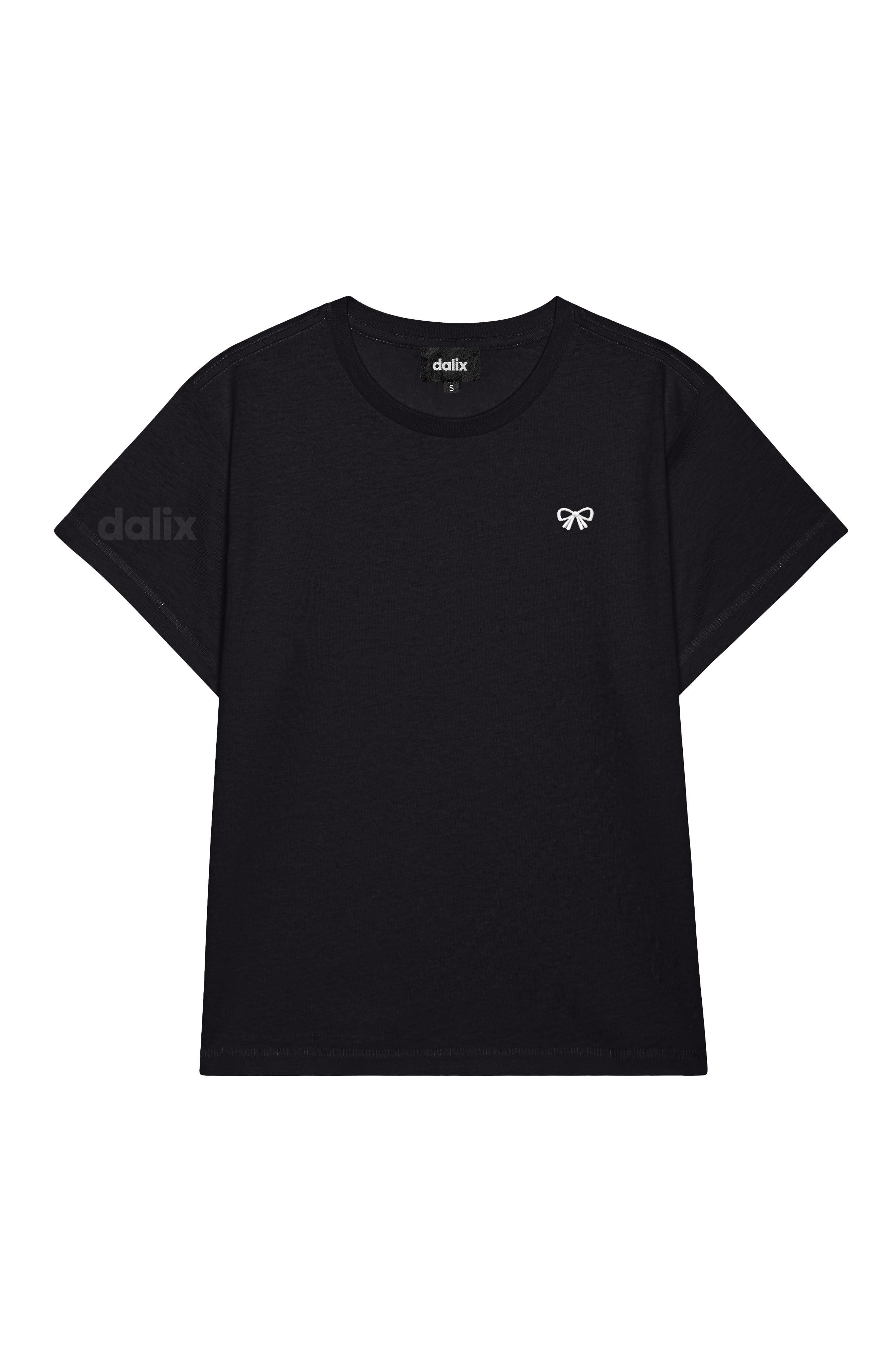 Womens Bow Lightweight High Waisted Tee