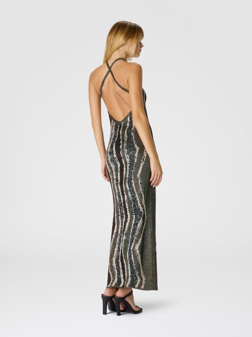 Missoni Long Dress With Wave Pattern In Multi