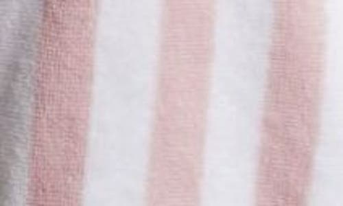 NORDSTROM NORDSTROM STRIPE HYDROCOTTON TERRY ROBE