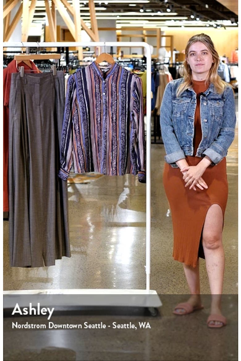 Animal Stripe Half Button Shirt video
