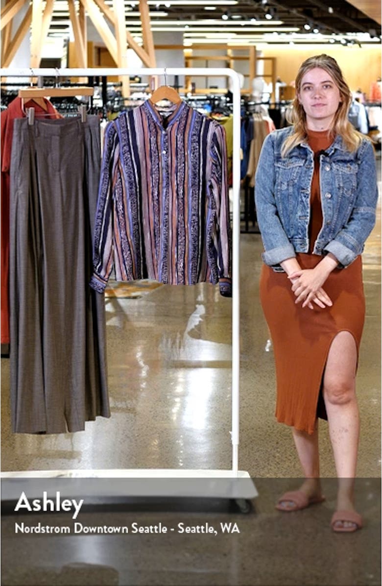 Animal Stripe Half Button Shirt, sales video thumbnail