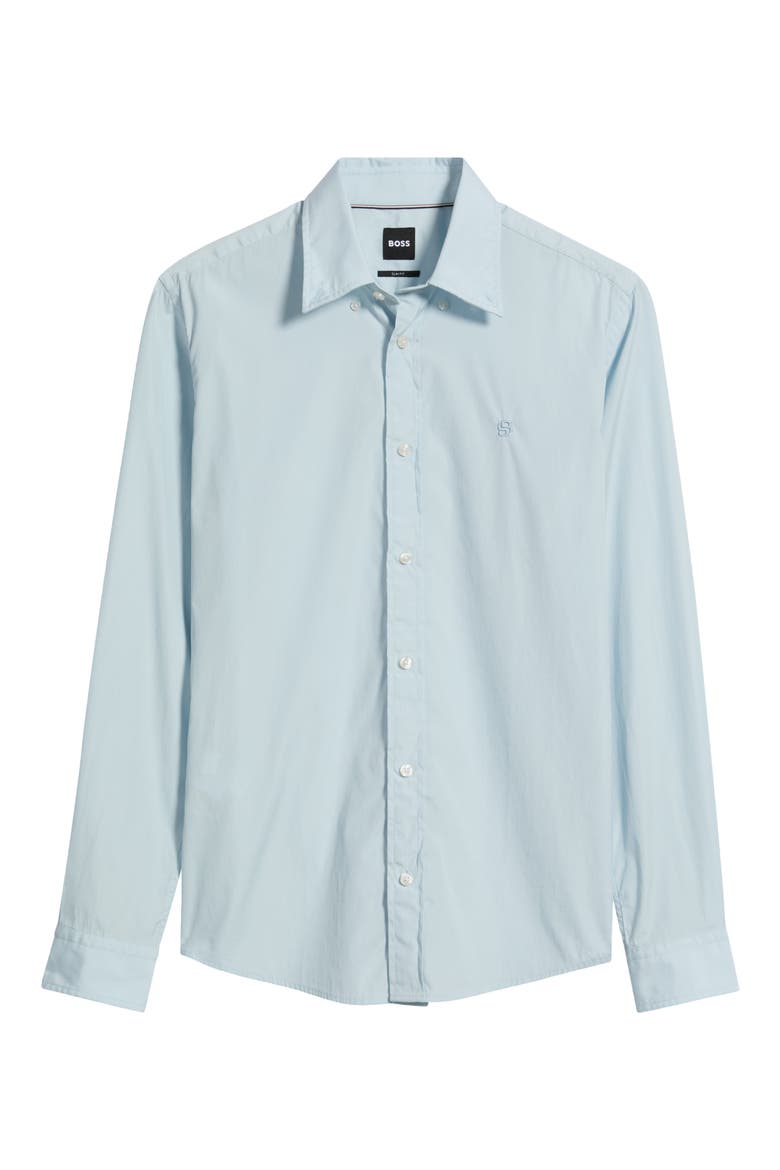 H-Roan Slim Fit Button Down Shirt, Alternate, color, OPEN BLUE