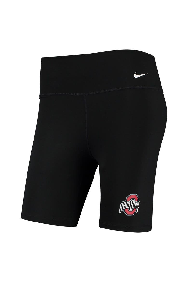 Women's Nike Black Ohio State Buckeyes Biker Performance Shorts, Alternate, color, Black