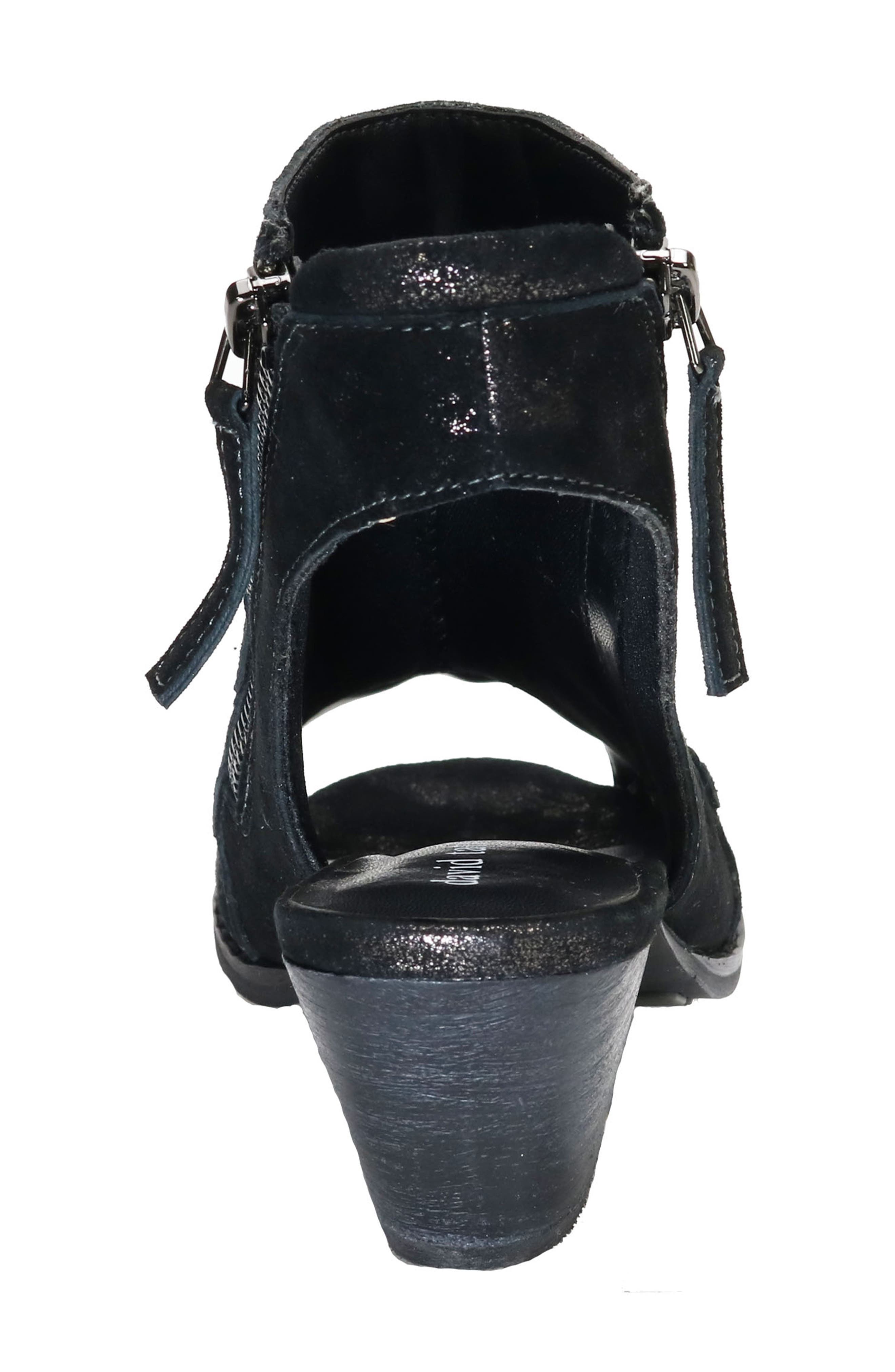 David Tate Sideview Sandal, Alternate, color, Black Metallic
