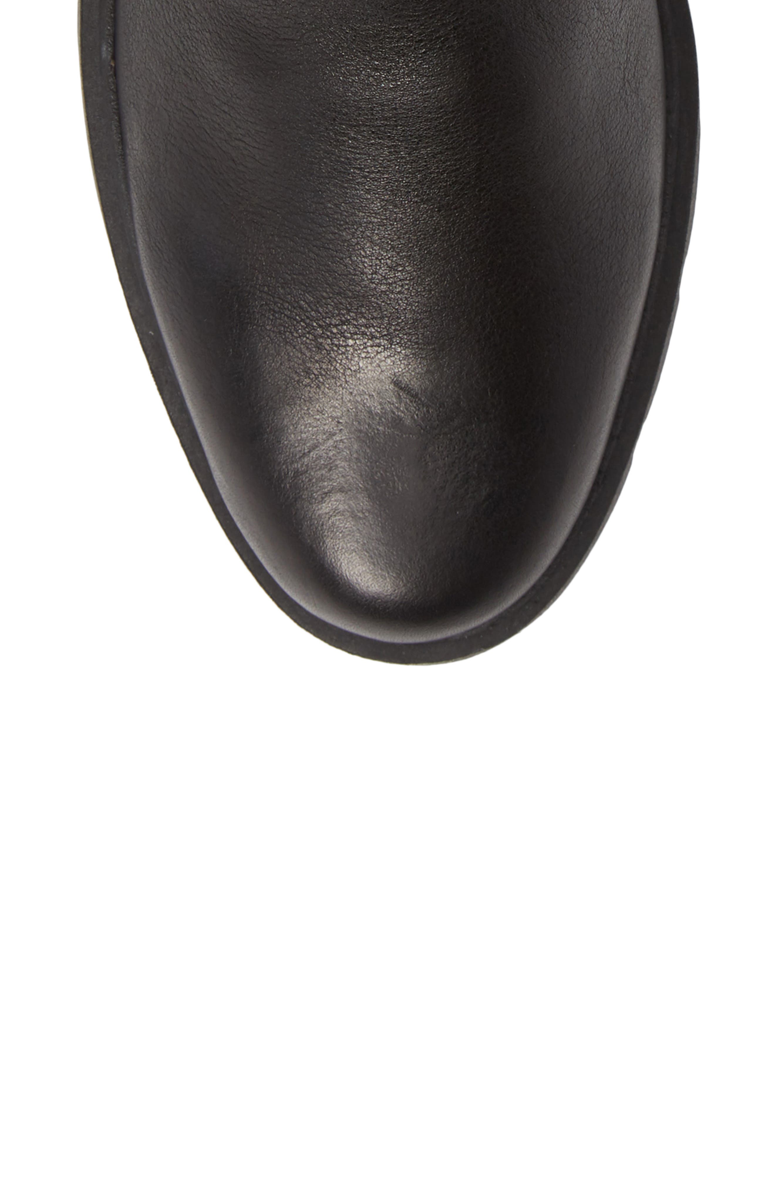 Movin Up Bootie, Alternate, color, BLACK LEATHER