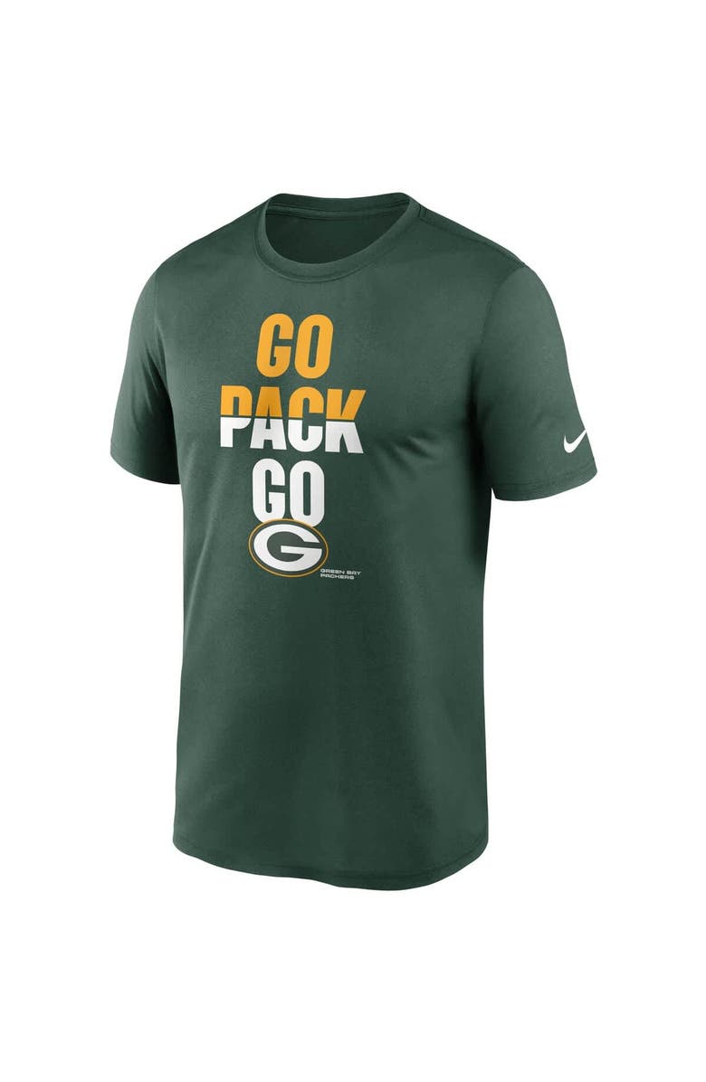 Nike Men's Nike  Green Green Bay Packers Legend Local Phrase Performance T-Shirt, Alternate, color, Green