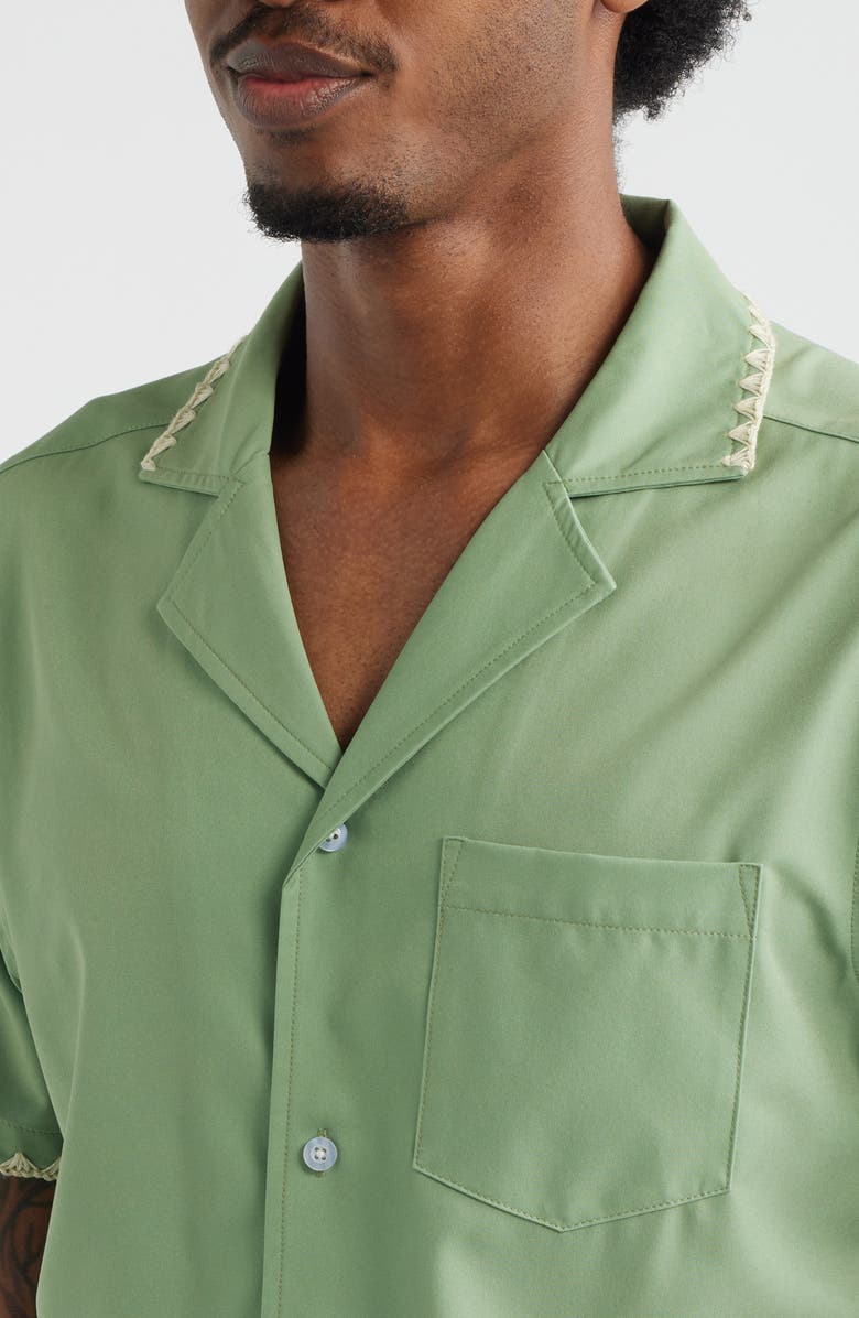 MAVRANS Hotel Stitch Weekend Camp Shirt, Main, color, 