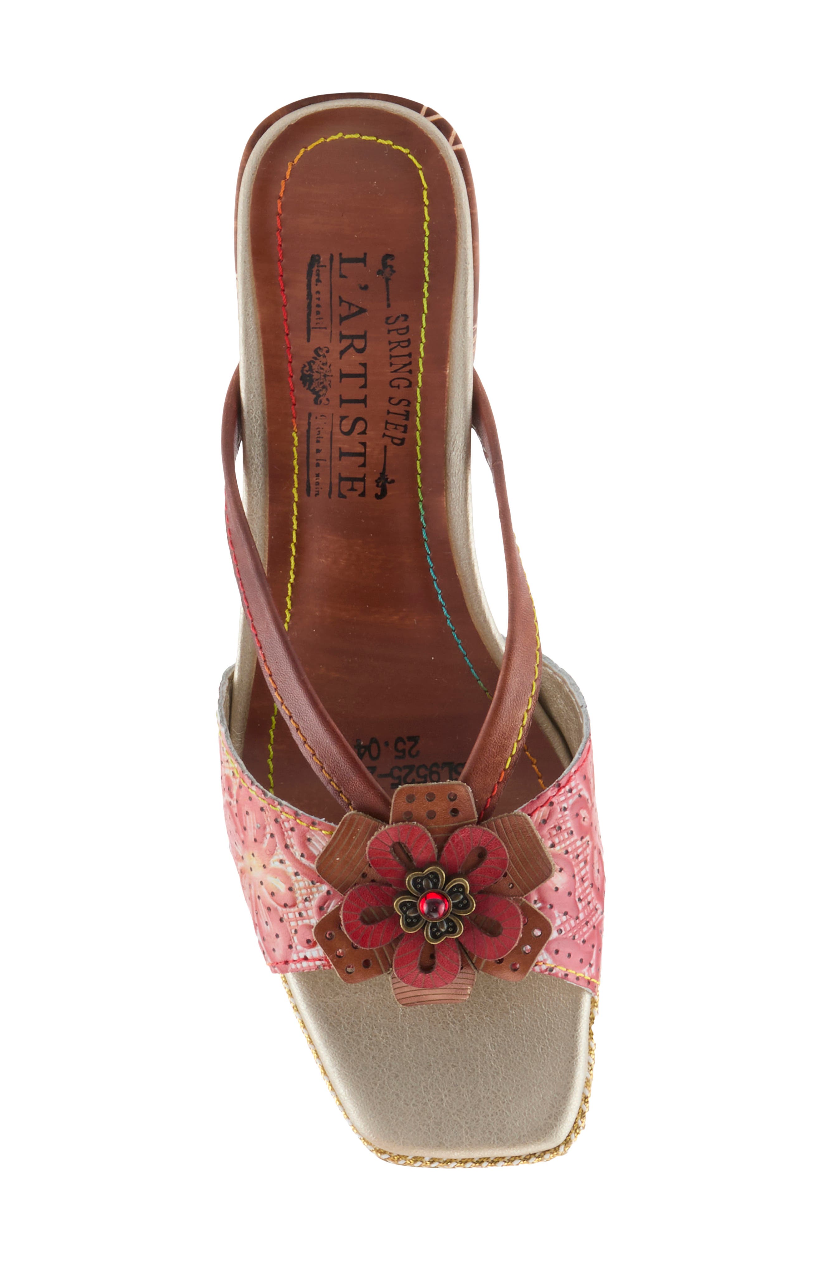 L'Artiste by Spring Step Europa Sandal, Alternate, color, Brown Multi