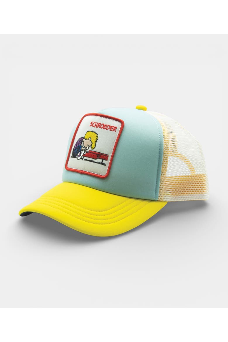 Schroeder Trucker Cap, Main, color, BLUE