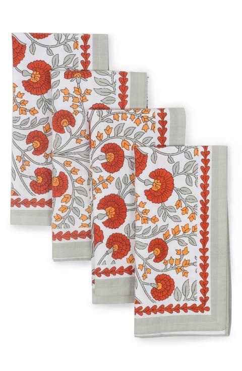 Cotton Set of 4 Napkins