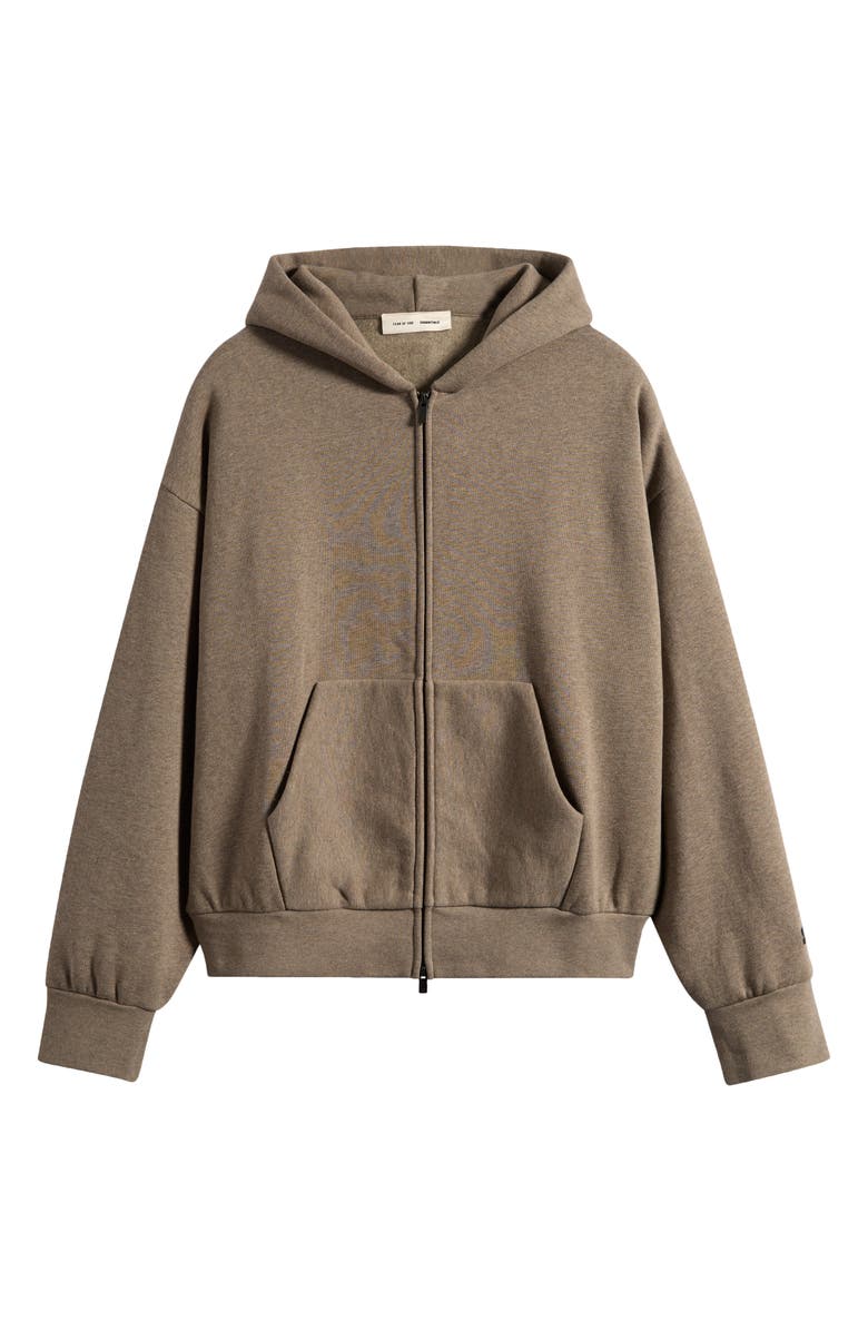 Fear of God Essentials Classic Zip Hoodie, Alternate, color, Homestead Heather