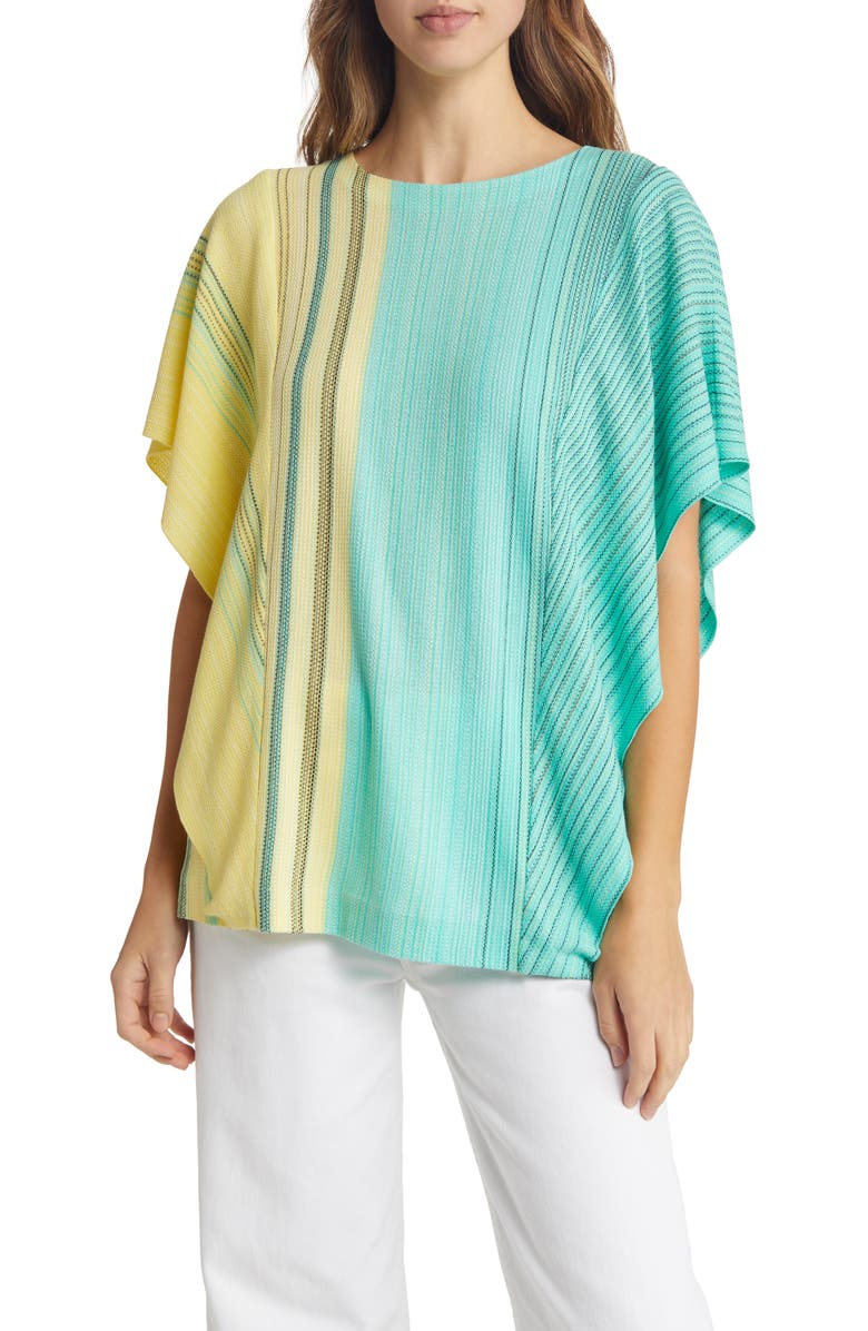 Ming Wang Ombré Stitch Butterfly Sleeve Knit Top, Main, color, 