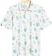 Swannies Jerry Icon Print Golf Polo
