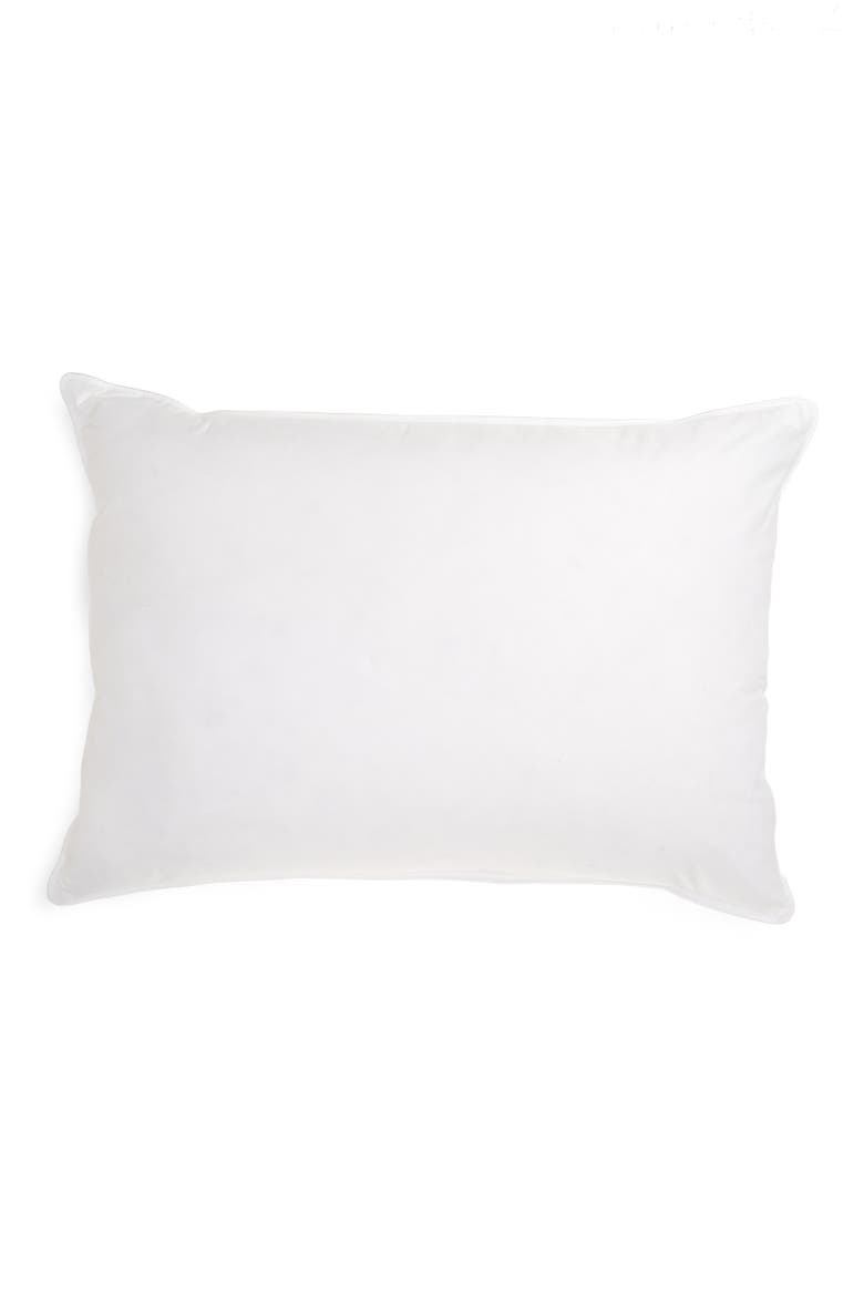 Medium Density Down Chamber Pillow, Main, color, WHITE