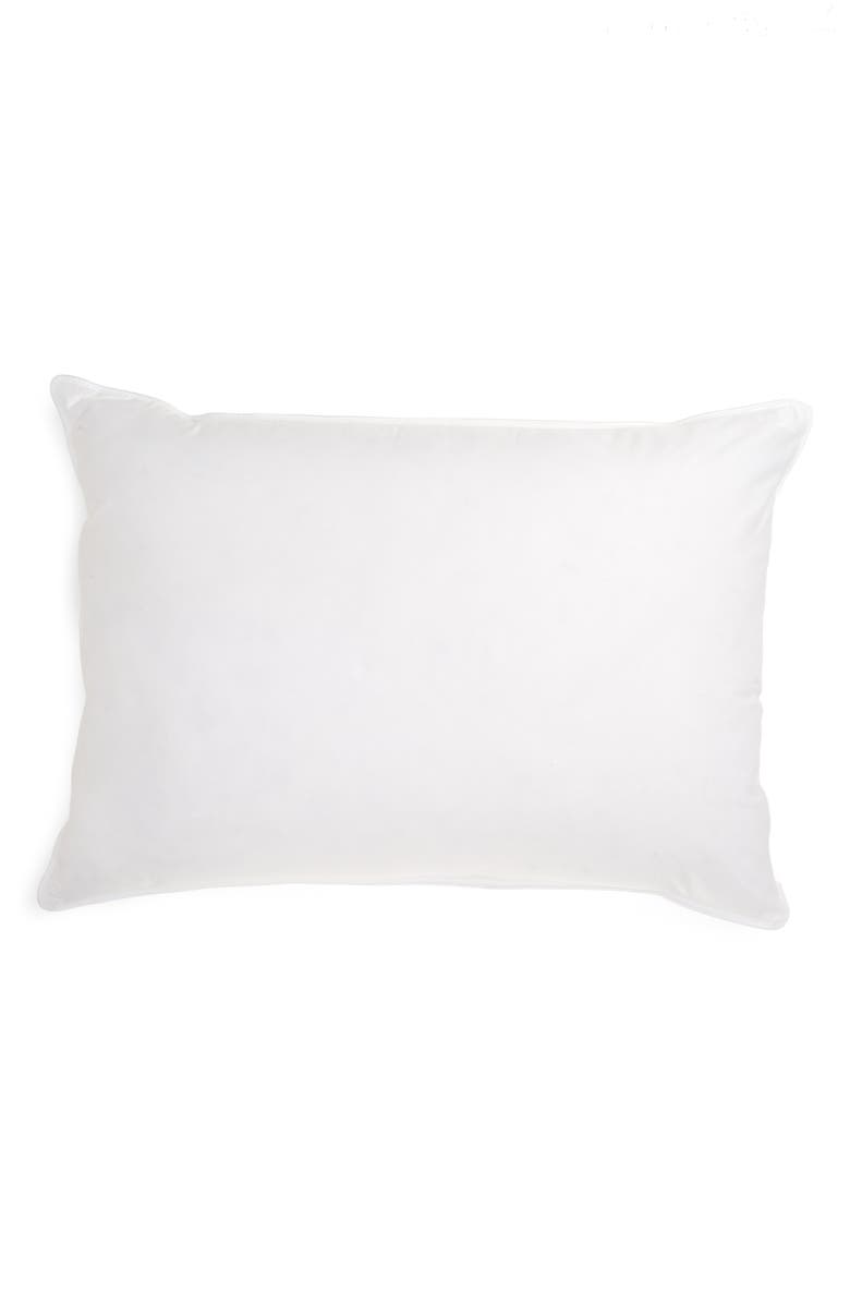 Nordstrom Medium Density Down Chamber Pillow, Main, color, White