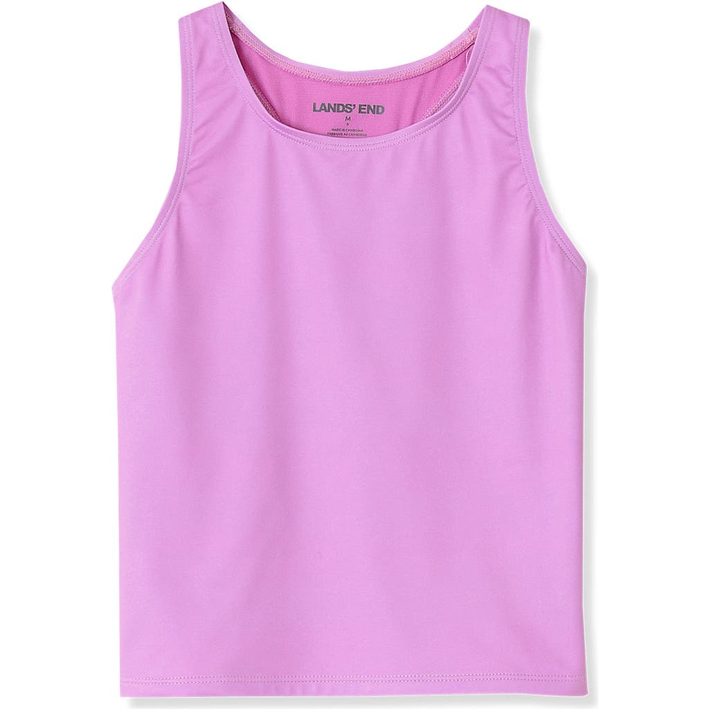 Lands' End Girls Slim Tankini Swimsuit Top In Rose